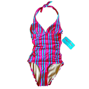 NWT Haley & the Hound halter one piece bathing suit